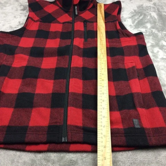 Smartwool Vest Mens Medium Full Zip Merino Anchor Line Buffalo Plaid Outdoors - Picture 8 of 14